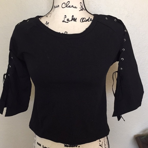 Set top pretty girls poetry crop size L - Picture 3 of 11